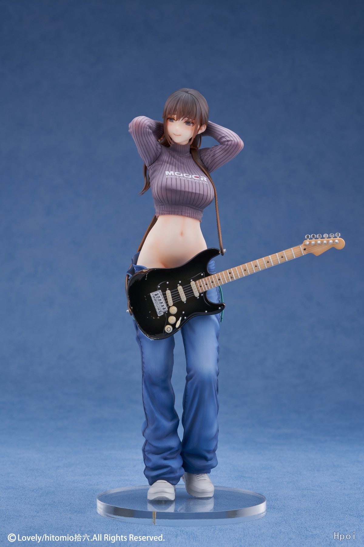 30CM Strumming Melodies: Guitar Sister Ishi Mika Premium PVC Anime Figure