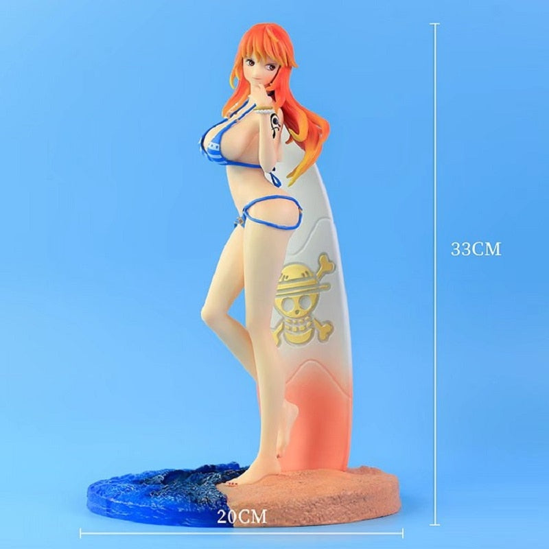 Sun-Kissed Serenity: 35cm One Piece | ワンピース  Beach Bliss Nami Premium PVC Anime Figure