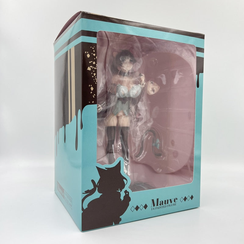 24cm Mauve Cat Girl Premium PVC Figure