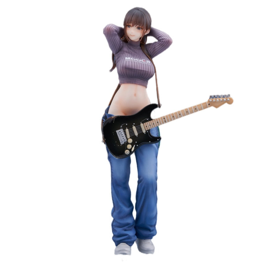 30CM Strumming Melodies: Guitar Sister Ishi Mika Premium PVC Anime Figure