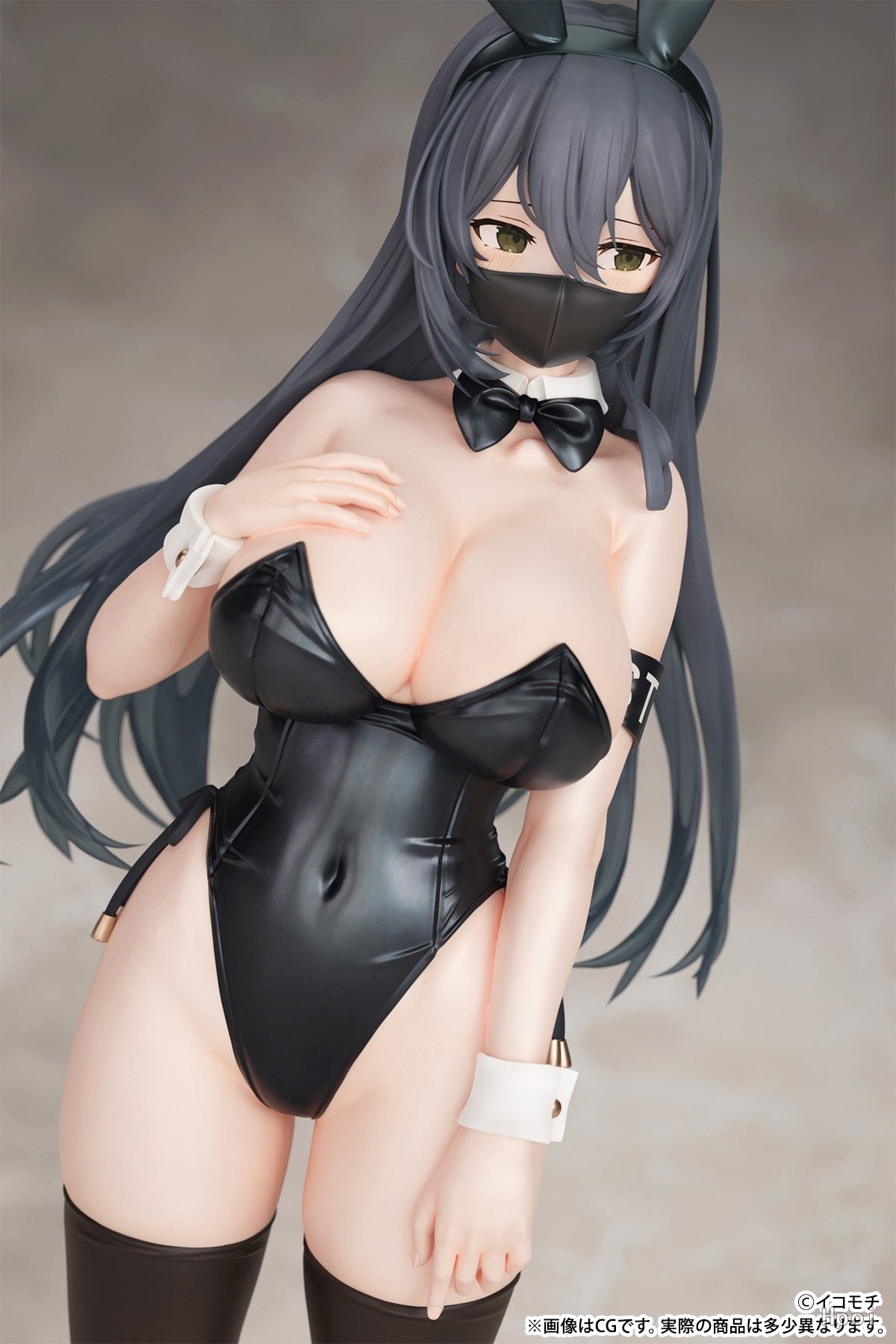 Whispers of Mystery: 26CM Kuro Bunny Kouhai Chan Masked Enigma PVC Anime Figure