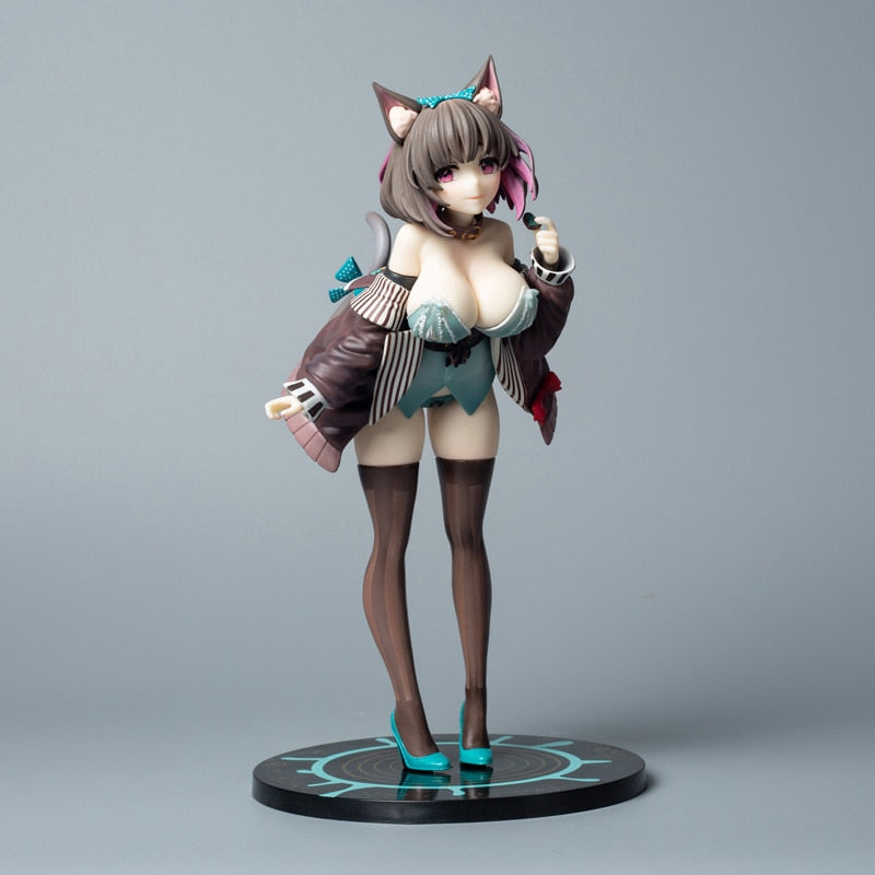 24cm Mauve Cat Girl Premium PVC Figure