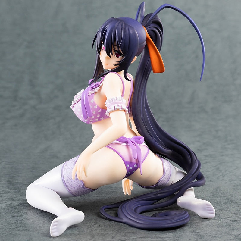 Thunderous Temptations: 1/7 Scale High School DxD | ハイスクール D×D Kneeling Posture Akeno Himejima Premium PVC Anime Figure - Embrace the Divine Seduction