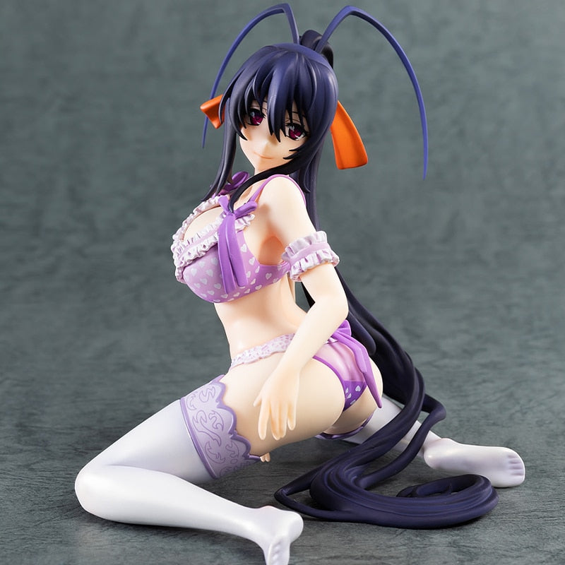 Thunderous Temptations: 1/7 Scale High School DxD | ハイスクール D×D Kneeling Posture Akeno Himejima Premium PVC Anime Figure - Embrace the Divine Seduction