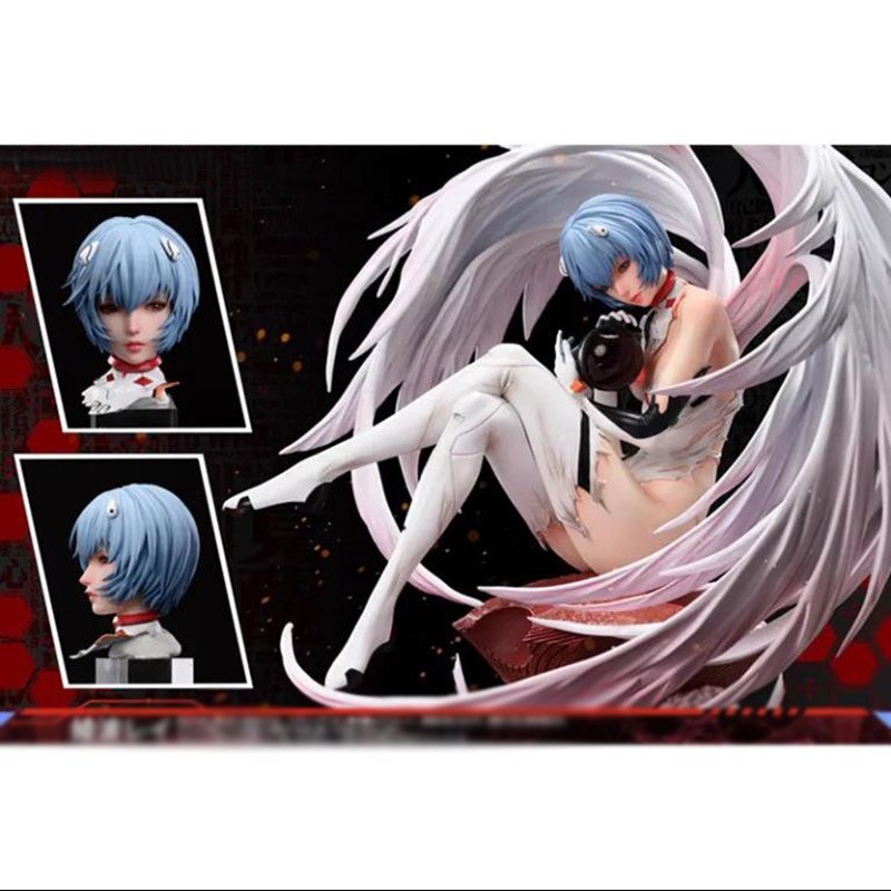 Eternal Enigma: 45cm Neon Genesis Evangelion Ayanami Rei Premium PVC GK Anime Figure