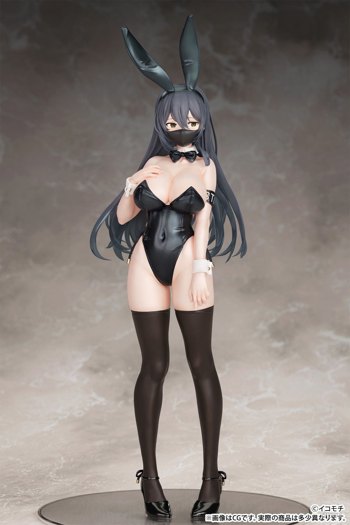 Whispers of Mystery: 26CM Kuro Bunny Kouhai Chan Masked Enigma PVC Anime Figure