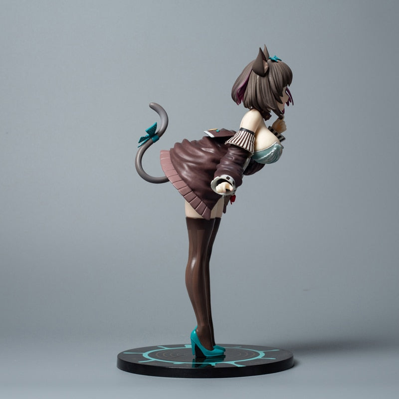 24cm Mauve Cat Girl Premium PVC Figure