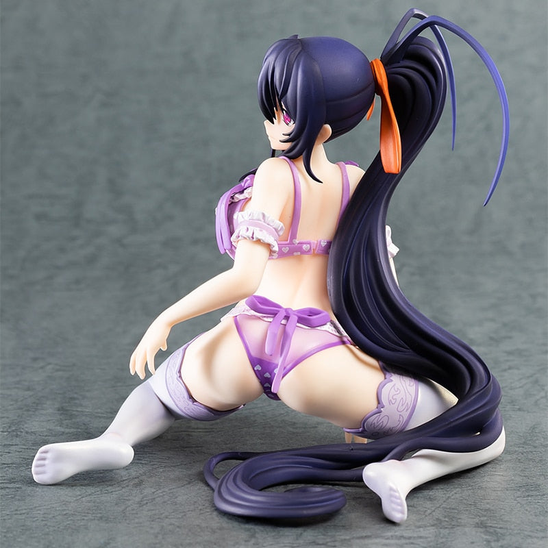 Thunderous Temptations: 1/7 Scale High School DxD | ハイスクール D×D Kneeling Posture Akeno Himejima Premium PVC Anime Figure - Embrace the Divine Seduction