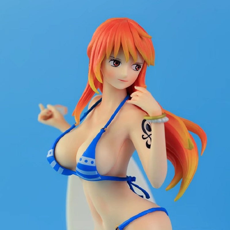 Sun-Kissed Serenity: 35cm One Piece | ワンピース  Beach Bliss Nami Premium PVC Anime Figure