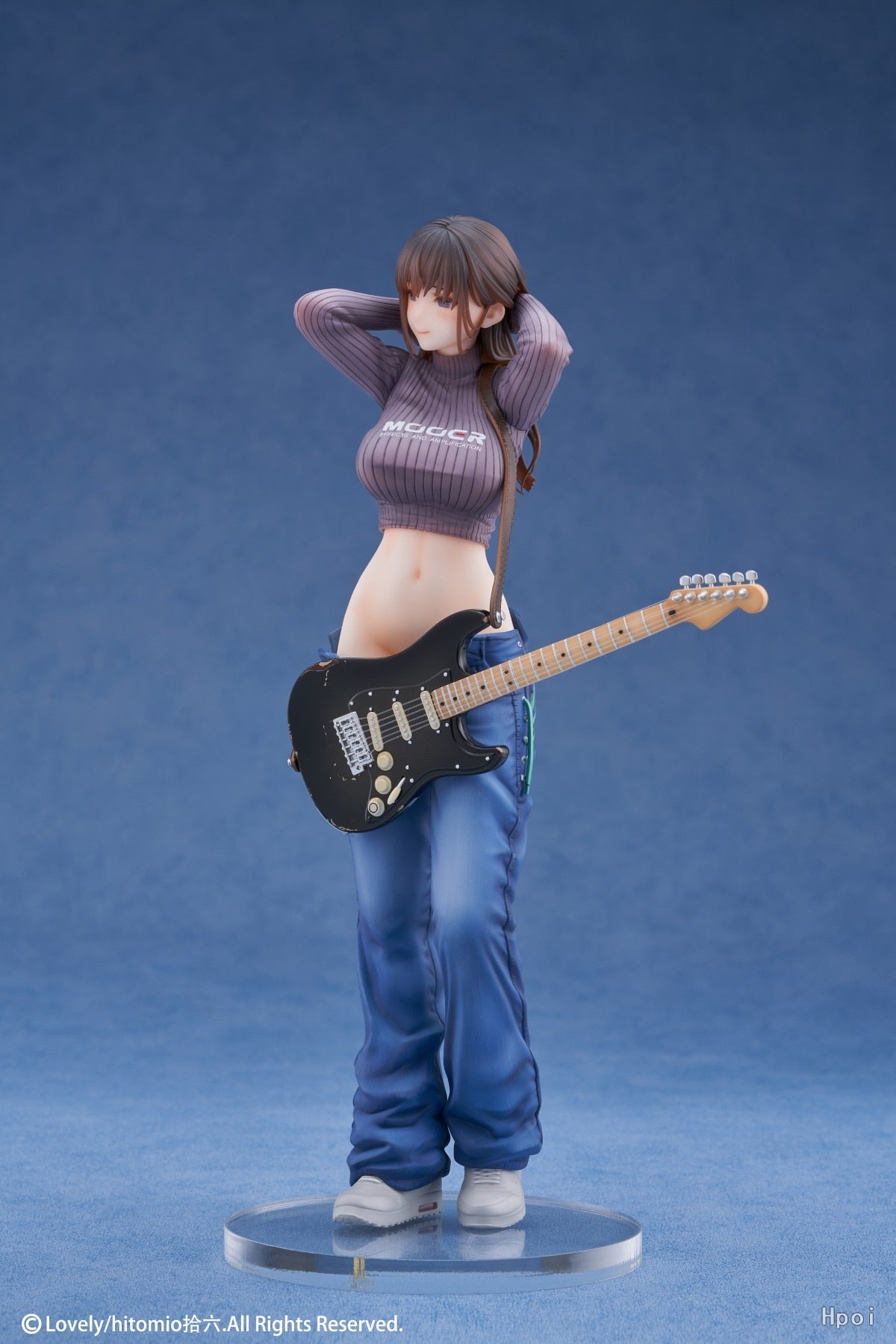 30CM Strumming Melodies: Guitar Sister Ishi Mika Premium PVC Anime Figure