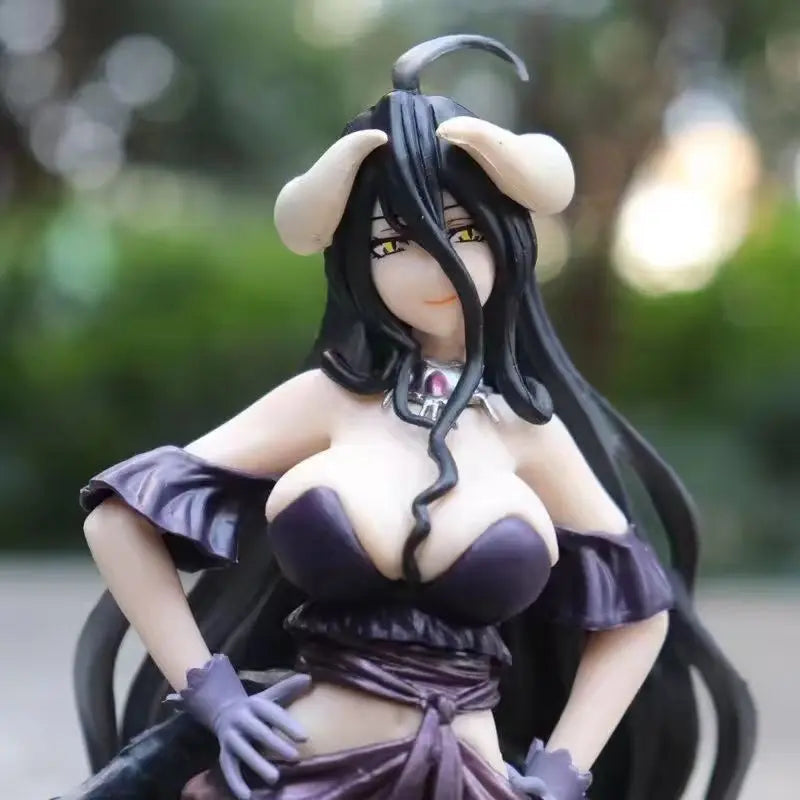 Nocturnal Nobility: Overlord Albedo in Ebony Elegance - Premium PVC Anime Figure