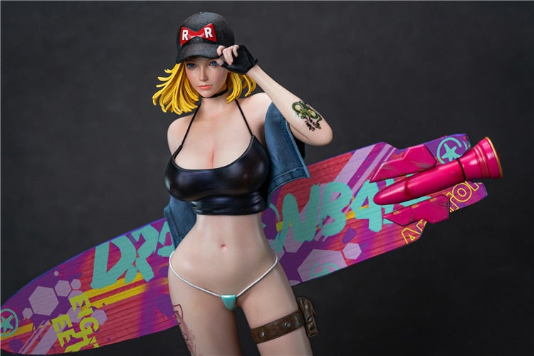 50cm DRAGON BALL Z  | ドラゴンボールZ - ANDROID 18 Beach Edition Premium PVC Anime Figure