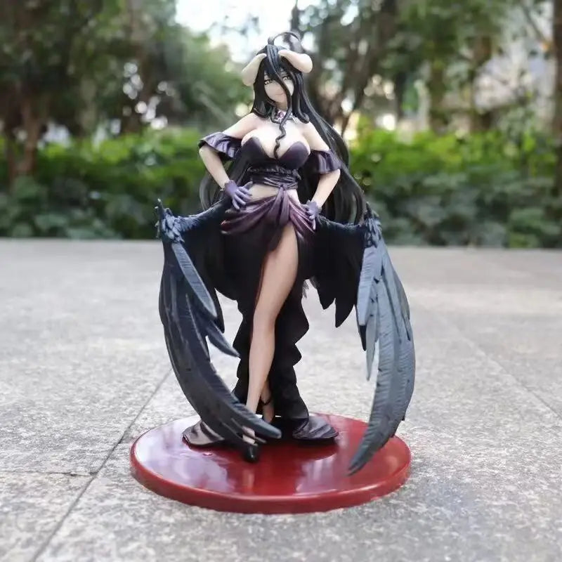 Nocturnal Nobility: Overlord Albedo in Ebony Elegance - Premium PVC Anime Figure