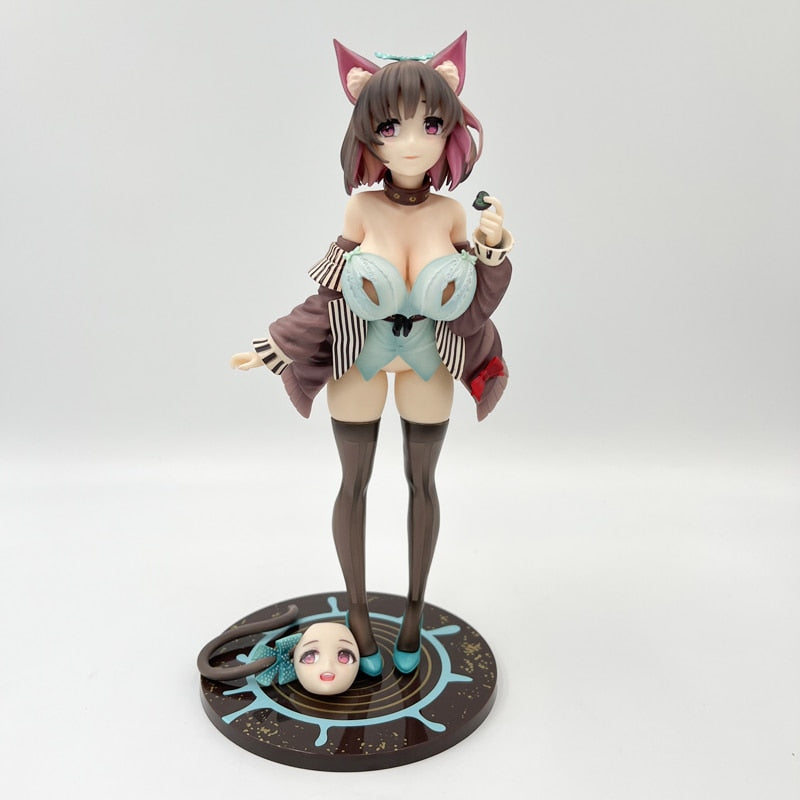 24cm Mauve Cat Girl Premium PVC Figure