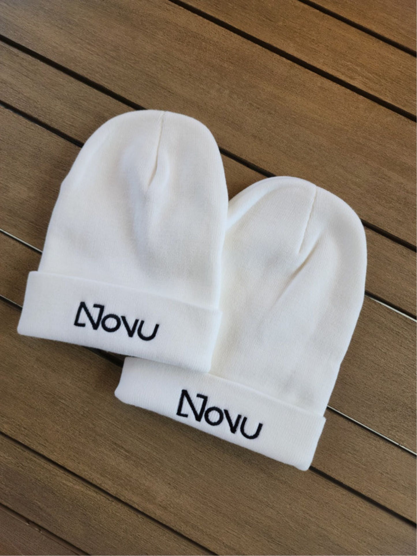 White Novu Beanie