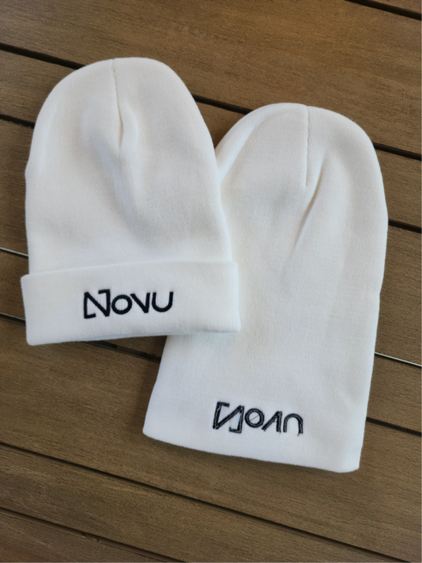 White Novu Beanie