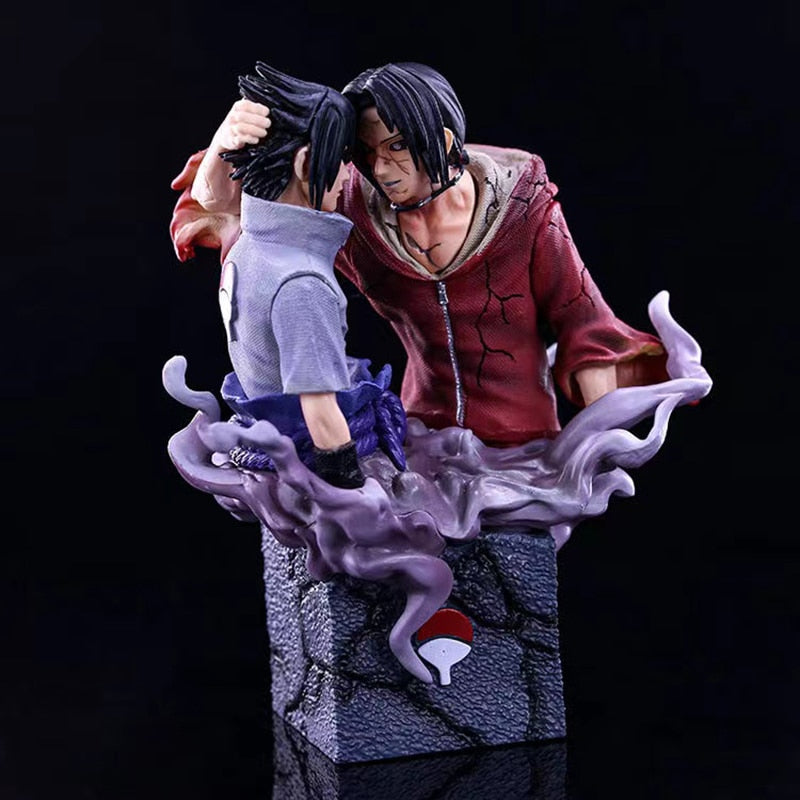 Reunited in Battle: The Premium 17CM PVC Figure GK Busts of Uchiha Itachi and Uchiha Sasuke