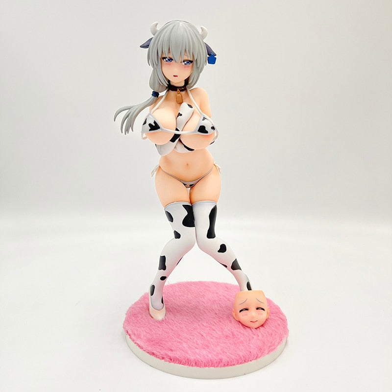 22cm Tsuki Uzaki Cow Bikini Pattern Premium PVC Anime Figure: Uzaki-chan wa Asobitai! | 宇崎ちゃんは遊びたい！