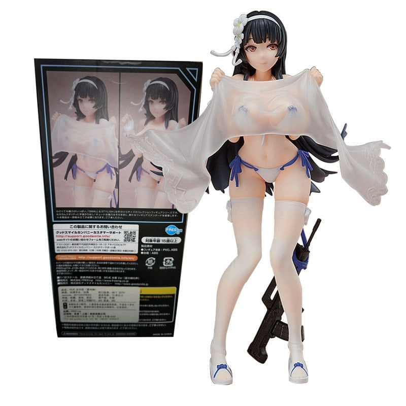 Unveiling Her Charms: 14cm Frontline Heroine Premium PVC Anime Figure in a Seductive Pose