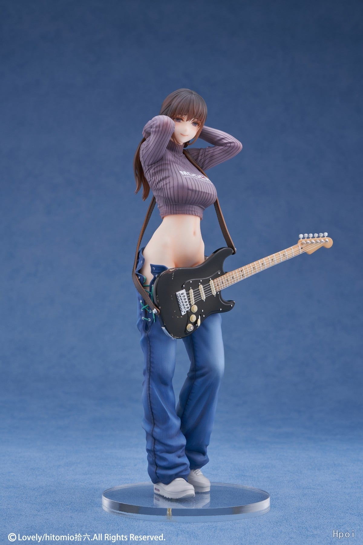 30CM Strumming Melodies: Guitar Sister Ishi Mika Premium PVC Anime Figure