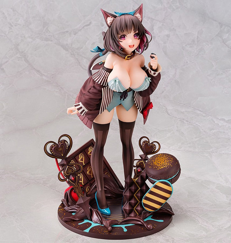 24cm Mauve Cat Girl Premium PVC Figure