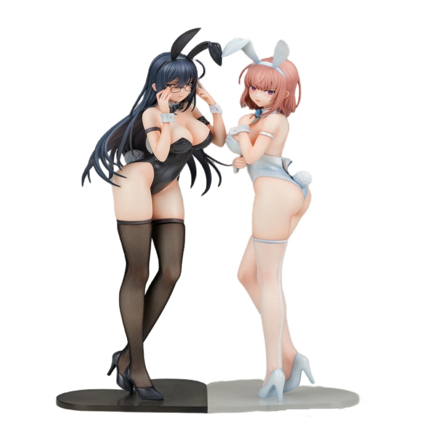 29CM Twilight Whispers: Natsume & Aoi's Enchanting Bunny Girl Duet - Premium PVC Anime Figure